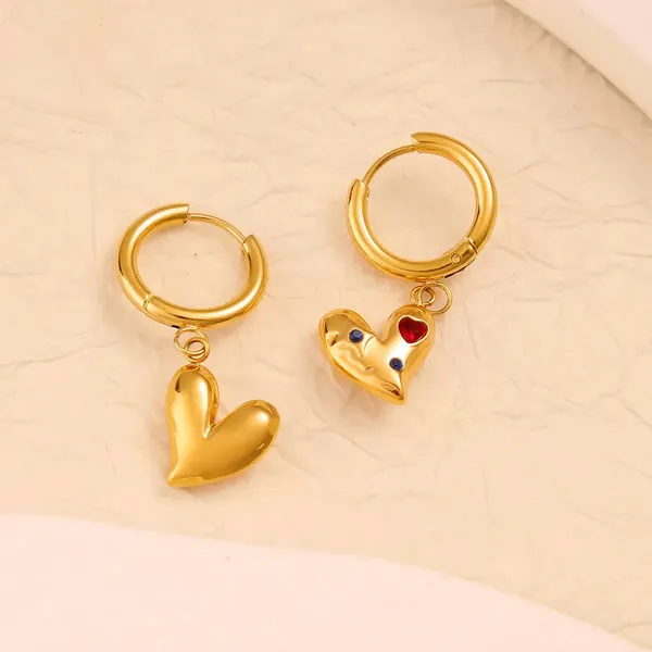 Gold_Heart_Rhinestone_Drop_Earrings_For_Women